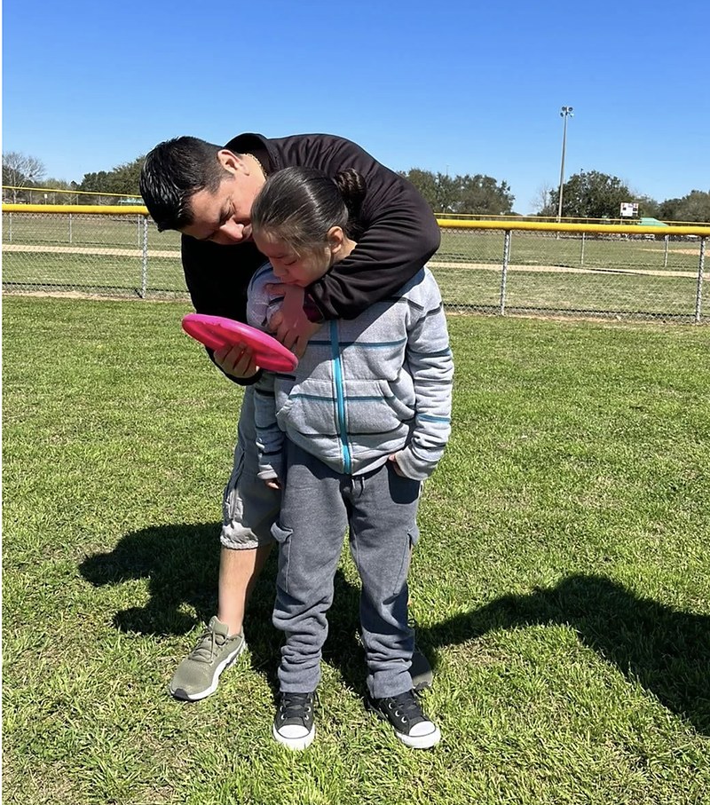 Jesse Esparza with his son Mateo